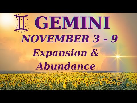 Видео: ♊ БЛИЗНЕЦЫ – 3–9 НОЯБРЯ ГАДАНИЕ НА КАРТЕ ТАРО | 🌈 Расширение ✨ Не сдерживайтесь – изобилие ждет вас!