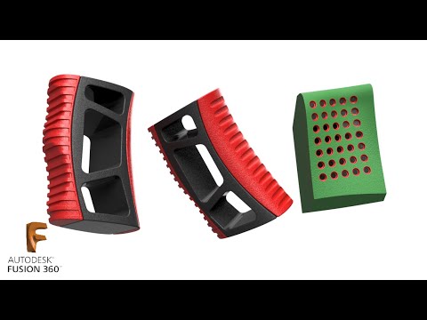 Видео: P.66. Насечки на рукоятке во Фьюжн 360/ Weapon grip in Fusion 360/