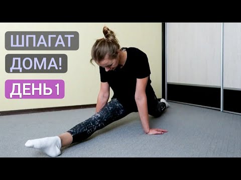 Видео: КАК СЕСТЬ НА ШПАГАТ ДОМА! ДЕНЬ 1 || STRETCHING