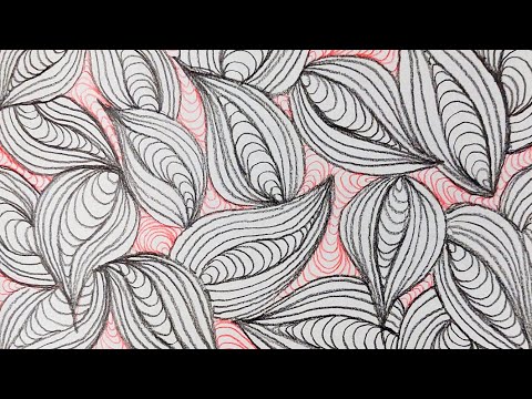 Видео: Рисуем вариант для заполняющей стежки...