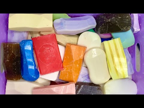 Видео: ASMR 🧼Cutting dry soap 🔪Leftovers 🔥🎶🤤Резка сухих обрезков❤️💙💛🤎💚🤍🖤