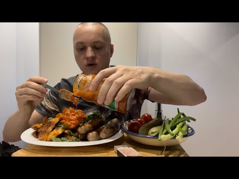 Видео: Картошка по деревенски мукбанг mukbang eating