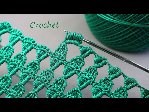 Видео: Очаровательный и простой УЗОР КРЮЧКОМ вязание для начинающих   SUPER EASY Beautiful  Pattern Crochet