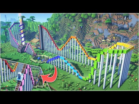 Видео: ⛏️ Minecraft :: 🎢 Как построить идеальные американские горки 😆