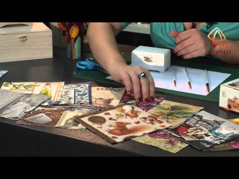 Видео: Декупаж и кракелюр. Декорирование деревянной шкатулки