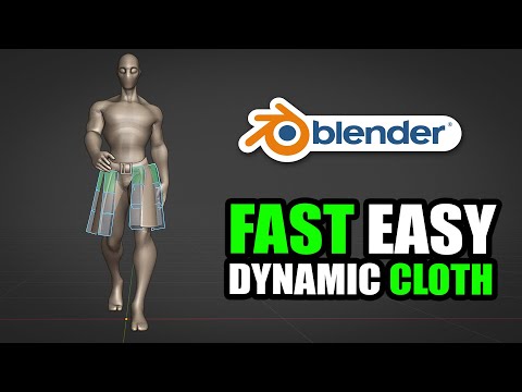 Видео: Динамическая оснастка и анимация ткани в Blender