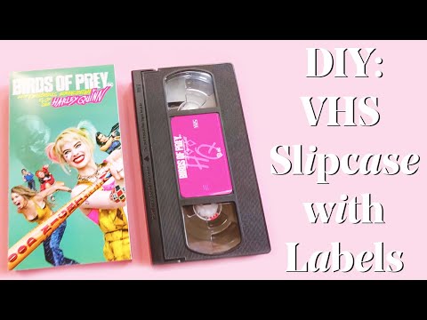 Видео: Сделай сам: футляр для кассеты VHS с этикетками (шаблоны включены)