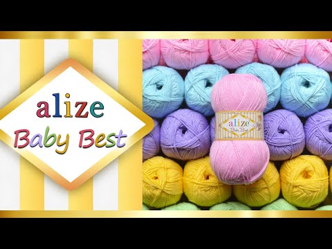 Видео: Обзор пряжи Alize Baby Best / Ализе Беби Бест 🎋 Качественный анти-пиллинг акрил с бамбуком