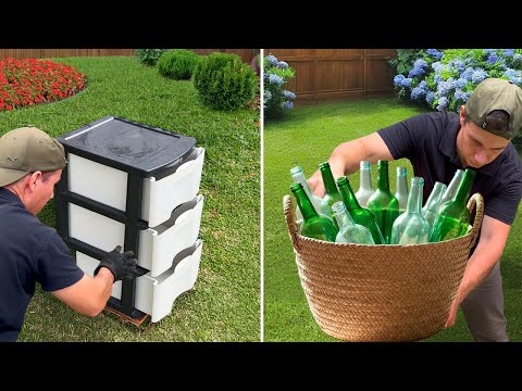 Видео: Креативные идеи оформления сада, которые вас удивят! #2