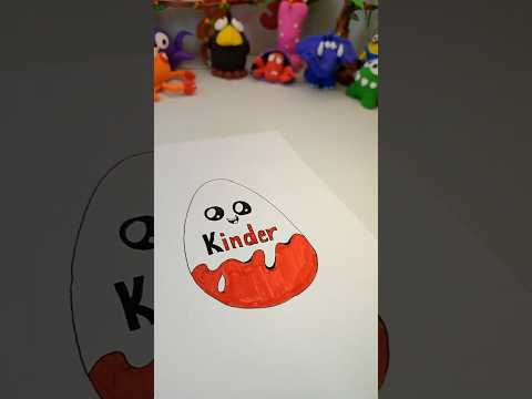 Видео: Как рисовать киндер. Kinder. #art#рисуемсмалышами#felt-tip pen #drawing