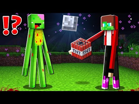 Видео: Как Джей-Джей и Майки стали зомби-эндерменами в Minecraft? - (Maizen)