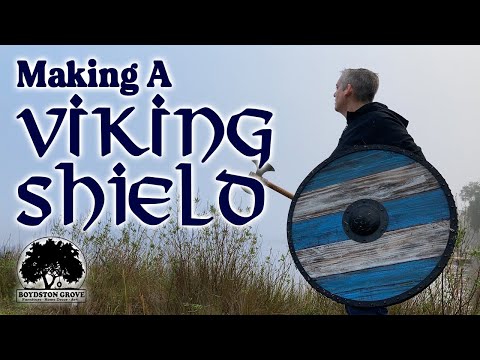 Видео: Создаём щит викинга!! // Отличный проект по обработке дерева