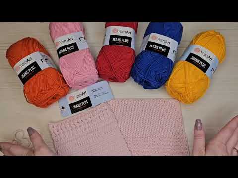 Видео: YarnArt Jeans Plus / Обзор пряжи #вязание #crochet #пряжа