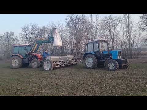 Видео: Підживлення пшениці сівалкою! Пшениця Оранта!!