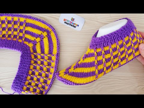 Видео: Цепочки для вязания носков / Женские вязаные носки