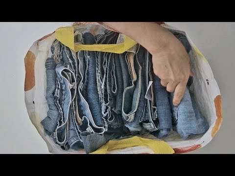 Видео: 👖Превращение старых джинсов в кардиган для моей дочери💙✨