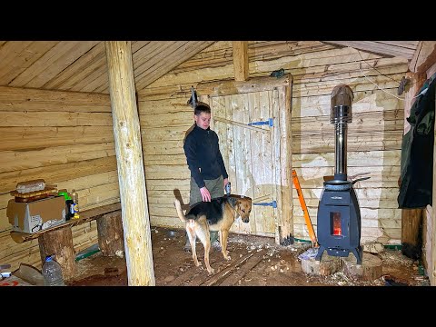 Видео: СТРОИМ БОЛЬШУЮ И СВЕТЛУЮ ЗЕМЛЯНКУ! ПЕРВАЯ НОЧЬ В ЗЕМЛЯНКЕ С ПЕЧКОЙ И ДВЕРЬЮ