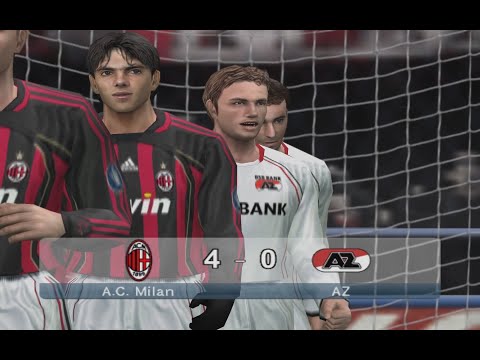 Видео: Мілан — АЗ | PES 6 | Майстер Ліга | Сезон 2006