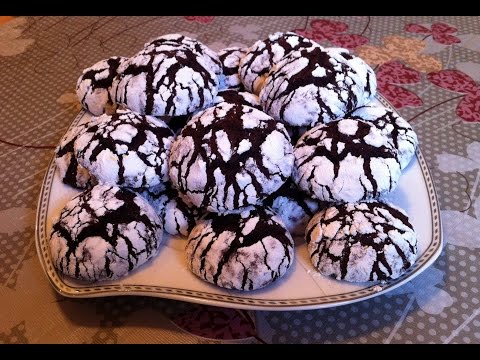 Видео: Мраморное Печенье / Треснутое Шоколадное Печенье / Chocolate Cookies / Очень Простой Рецепт