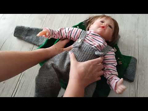 Видео: Вязаный комплект для малыша🧶.От 0 - 4месяцев.