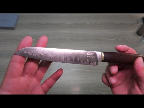 Видео: Заточка кухонного универсала сталь QPM53, абразивы Shapton PRO
