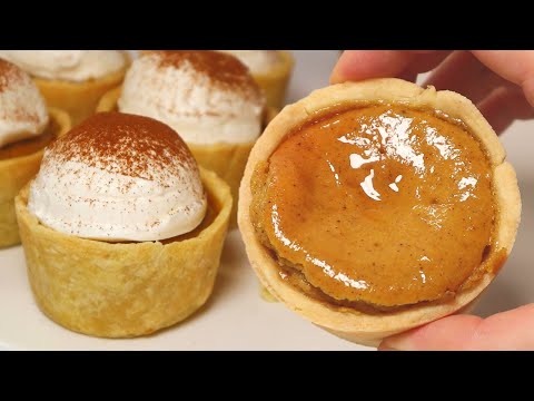Видео: Рецепт мини-тыквенного пирога 🎃 Тягучая тыквенная начинка