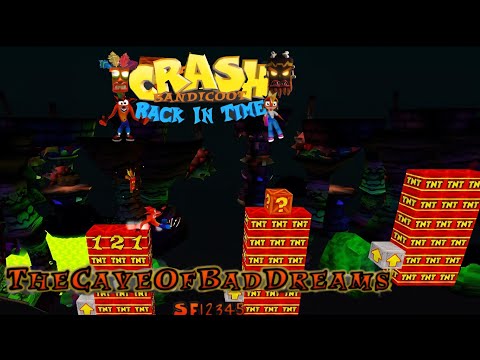 Видео: Crash Bandicoot - Фан-игра Back In Time: Пользовательский уровень: Пещера дурных снов от SF12345