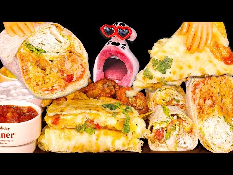 Видео: Волшебная мексиканская фиеста: буррито, тако и многое другое! ASMR Mukbang Eating Show!