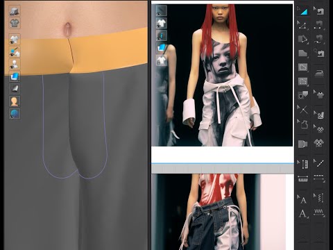 Видео: Создаем ГУЛЬФИК НА МОЛНИИ в  брюках | Clo 3D | Zipper in the program Clo 3D | How to create a zipper