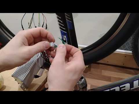 Видео: подключение контроллера к мотор колесу проверка датчиков холла и фаз переключение скоростей электро.