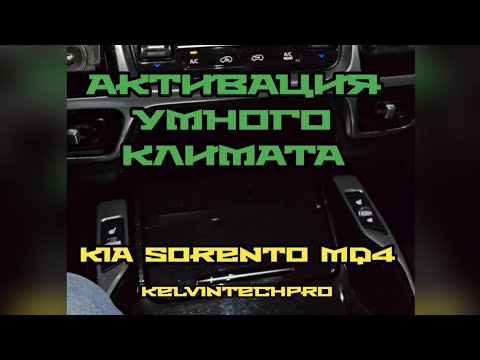 Видео: Подогрев руля, сидений при автозапуске. Автоактивация и настройка согласно климата в Kia Sorento MQ4