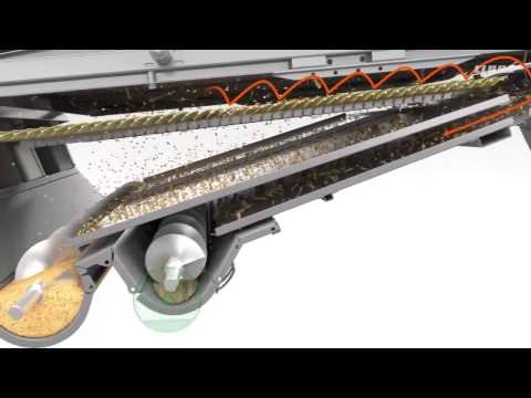 Видео: Усовершенствованная система очистки зерна на комбайнах CLAAS TUCANO - 2016