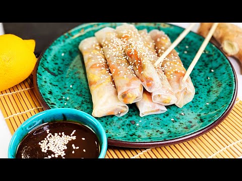 Видео: Спринг роллы с овощами за 15 минут -  все тонкости приготовления! Веганские рецепты, постное меню