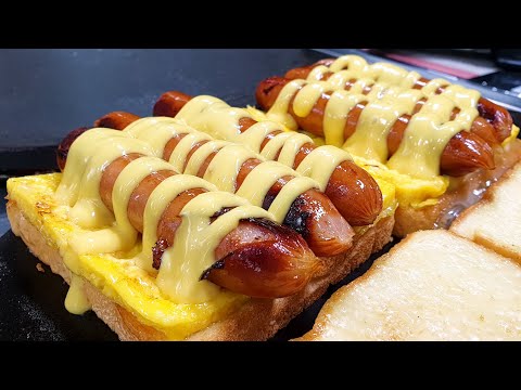 Видео: Хорошая цена! Вкусная уличная еда в Корее, Лучший тост, мастер жареной еды, Блинчик за 0,5$