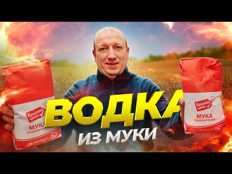 Видео: Пшеничная ВОДКА из МУКИ на ферментах