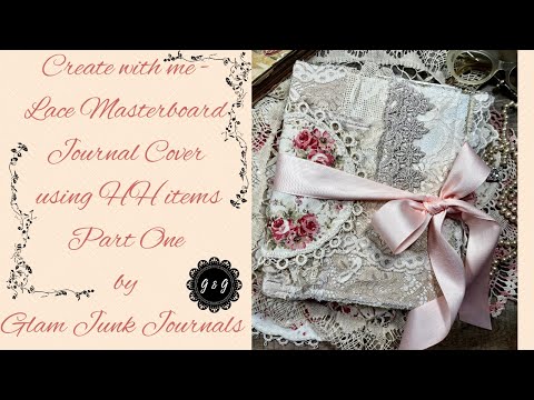 Видео: Творите вместе со мной — Кружевная обложка для журнала Masterboard с использованием картона/ДСП —...