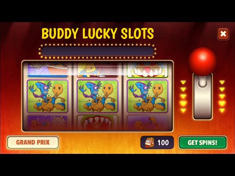 Видео: Buddy Lucky Slots Grand Prix на Android | 136 вращений | Kick The Buddy
