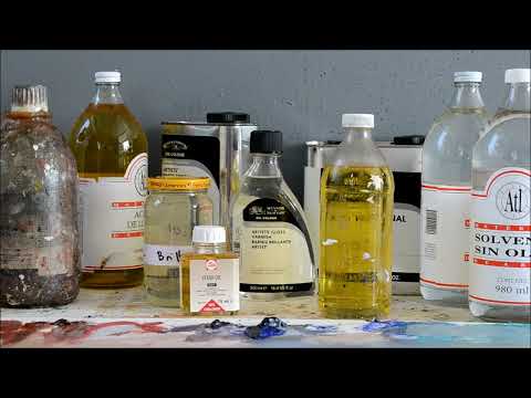 Видео: Масла, медиумы и растворители для масляной живописи