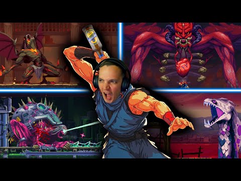 Видео: NINJA GAIDEN: Ragebound — ВСЕ БОССЫ (с траями, получением урона и горением) концовка Б