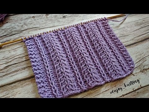 Видео: ШИКАРНЫЙ Узор для ШАПКИ спицами / Textured knitting stitch pattern