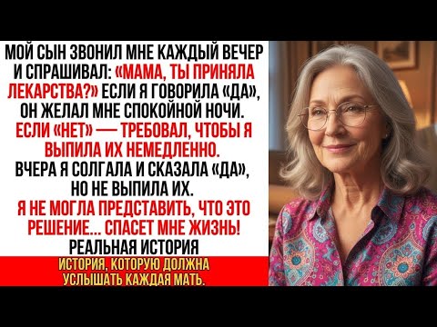 Видео: Сын каждый вечер проверял, приняла ли я лекарства Вчера я решила не пить их  и это спасло мне жизнь!