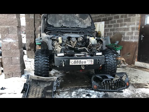 Видео: Разбили Rubicon... когда wrangler застрял по пути на SOS, спасёт только ГАЗ66. Оператор Олег)