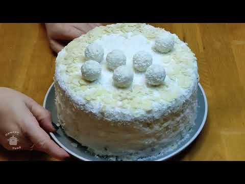 Видео: Торт "Рафаелло" – Кокосово - Мигдальний Рай.Raffaello Dream Cake – Coconut & Almond Delight