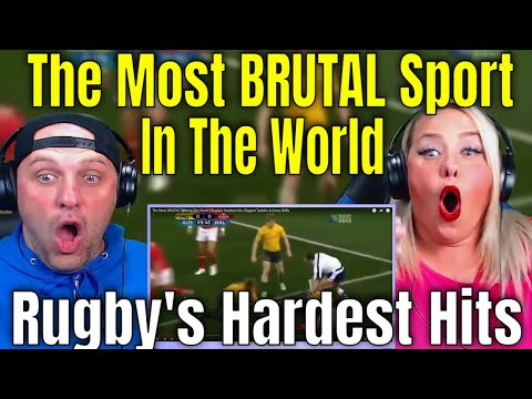 Видео: Американцы реагируют на самый жестокий вид спорта в мире | Самые сильные удары в регби | РЕАКЦИЯ ...
