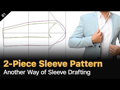 Видео: Изготовление выкройки рукава из двух частей для блейзера [Учебник по созданию выкройки]