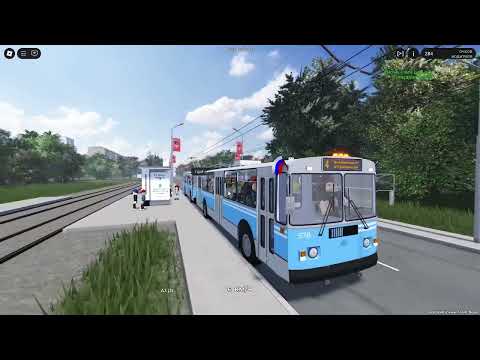 Видео: Обкатка 4-ого троллейбусного маршрута на сервере KrasTroll Trp