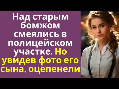 Видео: Над старым бродягой смеялись в полицейском участке. Но увидев фото его сына, оцепенели...