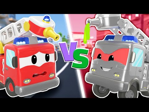 Видео: ЗЛОЙ РОБОТ ПОЖАРНАЯ МАШИНА устраивает хаос на ферме! Супер робот помоги! - Бои супер роботов