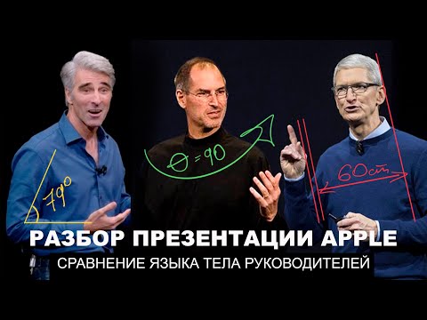 Видео: РАЗБОР ПРЕЗЕНТАЦИИ APPLE WWDC’23. Сравнение языка тела Тима Кука, Крейга Федериги и Стива Джобса