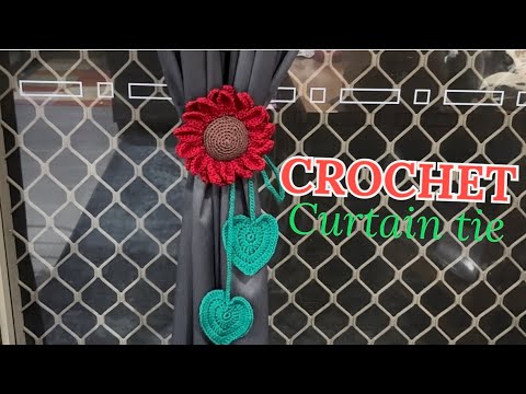 Видео: Вязание крючком цветка 🌼🌼 для штор (часть 1) Урок для начинающих